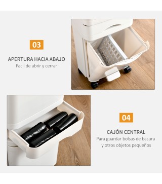 Cubo de Basura y Reciclaje