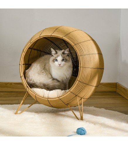 Cama de Ratán para Gatos