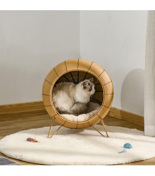 Cama de Ratán para Gatos
