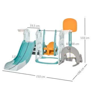 Tobogán y Columpio para Niños