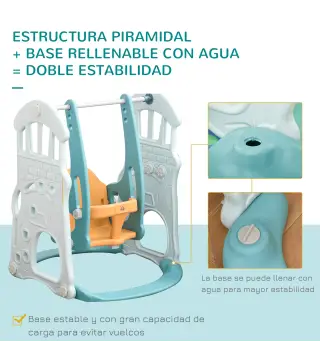 Tobogán y Columpio para Niños