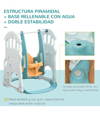 Tobogán y Columpio para Niños
