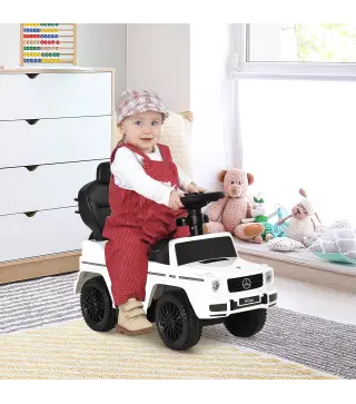 Correpasillos para Niños con Licencia Mercedes G350 Coche Correpasillos para Niños de 1-3 Años con Bocina Capota Extraíb