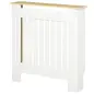 Cubreradiador de MDF Cubierta para Radiador para Salón Dormitorio Pasillo 78x19x83 cm Blanco