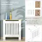Cubreradiador de MDF Cubierta para Radiador para Salón Dormitorio Pasillo 78x19x83 cm Blanco