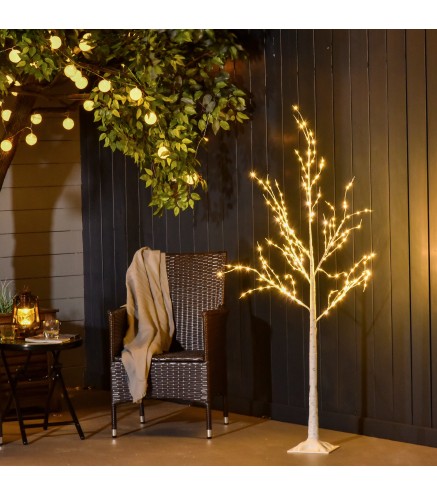 Árbol de Abedul con Luces LED