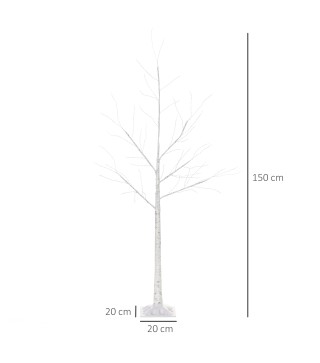 Árbol de Abedul con Luces LED