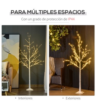 Árbol de Abedul con Luces LED