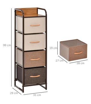 Cómoda de Tela