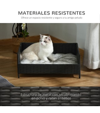 Sofá Cama para Perros de Mimbre