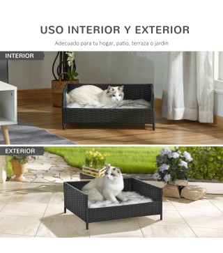 Sofá Cama para Perros de Mimbre
