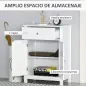 Armario de Baño con 1 Cajón 2 Puertas y Estante Interior Ajustable Mueble Auxiliar de Almacenaje Multifuncional para Sal Armario de Baño con 1 Cajón 2 Puertas y Estante Interior Ajustable Mueble Auxiliar de Almacenaje Multifuncional para Sal