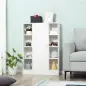 Armario de Suelo para Baño de Madera con 8 Compartimentos Abiertos y 1 Puerta con Estantes Ajustables Mueble Auxiliar Mu
