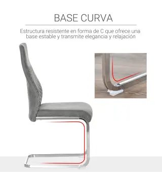 Set de 4 Sillas de Comedor