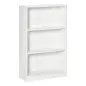 Estantería Librería con 3 Compartimentos de Almacenaje Libros CDs Plantas para Salón Estudio Dormitorio 62,2x24x102,4 cm Blanco