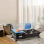 Jaula para Animales Pequeños, Jaula para Roedores con Ruedas, Botella de Agua, Comedero, Dispensador de Heno, Plataforma, Rampa,