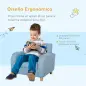 Sillón Infantil Mini Sofá para Niños de +3 Años con Asiento Acolchado Reposabrazos y Estructura de Madera Carga Máx. de 65 kg 49