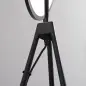Lámpara de Pie Moderna con Luz LED de 20W Trípode de Metal Pantalla Giratoria e Interruptor de Pedal 60x60x163 cm Negro