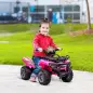 Quad Eléctrico Infantil para +18 Meses Vehículo Eléctrico a Batería 6V con Velocidad de 2 km/h 70x42x45 cm Rosa
