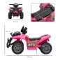 Quad Eléctrico Infantil para +18 Meses Vehículo Eléctrico a Batería 6V con Velocidad de 2 km/h 70x42x45 cm Rosa