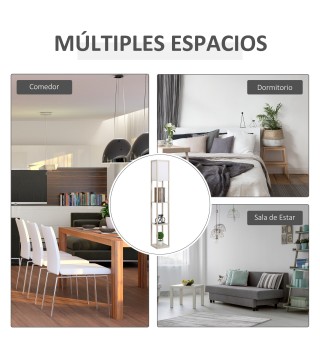 Lámpara de Pie con Estantes