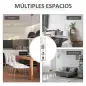 Lámpara de Pie con Estantes de Almacenaje, Lámpara de Madera Moderna, Bombilla E27, para Salón, Dormitorio, Oficina, Roble