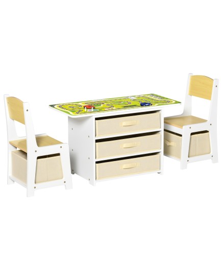 Juego de Mesa y 2 Sillas Infantil