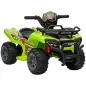 Quad Eléctrico Infantil para +18 Meses Vehículo Eléctrico a Batería 6V con Velocidad de 2 km/h 70x42x45 cm Verde