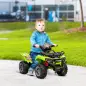 Quad Eléctrico Infantil para +18 Meses Vehículo Eléctrico a Batería 6V con Velocidad de 2 km/h 70x42x45 cm Verde