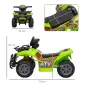 Quad Eléctrico Infantil para +18 Meses Vehículo Eléctrico a Batería 6V con Velocidad de 2 km/h 70x42x45 cm Verde