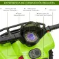 Quad Eléctrico Infantil para +18 Meses Vehículo Eléctrico a Batería 6V con Velocidad de 2 km/h 70x42x45 cm Verde