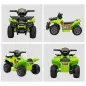 Quad Eléctrico Infantil para +18 Meses Vehículo Eléctrico a Batería 6V con Velocidad de 2 km/h 70x42x45 cm Verde