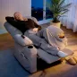Sillón Relax Reclinable Eléctrico Silencioso con Función Memoria Reposapiés Mando a Distancia Bolsillo Lateral Gris
