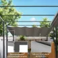 Pérgola con Techo Retráctil Pérgola de 3x3 m con Cierre Magnético Protección UV30+ Pabellón para Jardín Patio Gris