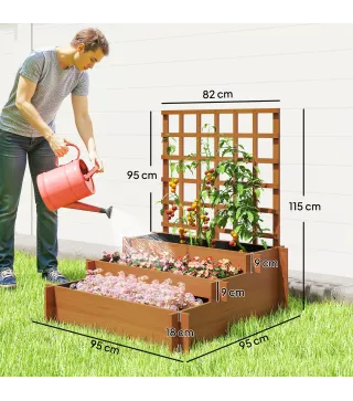 Jardinera con Enrejado