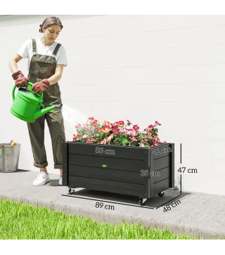 Jardinera con Ruedas