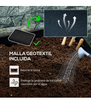 Jardinera con Ruedas