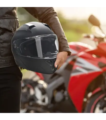 Casco de Moto Integral ECE Talla XL-61-62 cm Casco de Motocicleta con Doble Visera Cabezal Anticolisión y Ventilaciones con Cert