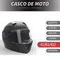 Casco de Moto Integral ECE Talla XL-61-62 cm Casco de Motocicleta con Doble Visera Cabezal Anticolisión y Ventilaciones con Cert