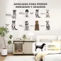 Jaula para Perros Medianos y Grandes Mesa Auxiliar Moderna con 2 Puertas y Cierre 100x56x65 cm Roble