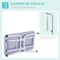 Mesa de Peluquería Canina Plegable con Encimera Antideslizante Brazo Ajustable 81x48,5x80 cm, Azul