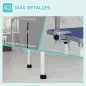 Mesa de Peluquería Canina Plegable con Encimera Antideslizante Brazo Ajustable 81x48,5x80 cm, Azul Mesa de Peluquería Canina Plegable con Encimera Antideslizante Brazo Ajustable 81x48,5x80 cm, Azul