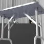 Mesa de Peluquería Canina Plegable con Encimera Antideslizante Brazo Ajustable 81x48,5x80 cm, Azul