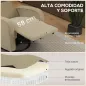 Sillón Relax Reclinable Eléctrico Giratorio y Balancín con Doble Motor Reposacabezas Ajustable Puertos USB Reposapiés