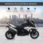 Moto Eléctrica Infantil con 3 Ruedas Trimoto para Niños de +3 Años con Batería 6V Recargable Funciones de Música Bocina Faros 86