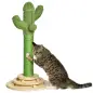 Poste Rascador para Gatos en Forma de Cactus Pequeño Árbol Rascador para Gatos con Poste de Sisal y Felpa Pelota Colgante y Base