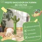 Poste Rascador para Gatos en Forma de Cactus Pequeño Árbol Rascador para Gatos con Poste de Sisal y Felpa Pelota Colgante y Base