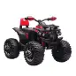 Quad Eléctrico 12V para Niños +3 Años con 2 Motores Faros Música Neumáticos de Suspensión Botones Avance y Retroceso Vehículo El