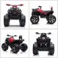 Quad Eléctrico 12V para Niños +3 Años con 2 Motores Faros Música Neumáticos de Suspensión Botones Avance y Retroceso Vehículo El