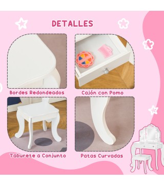 Tocador de Madera Infantil